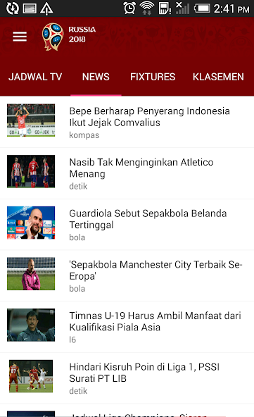 Jadwal Siaran Langsung