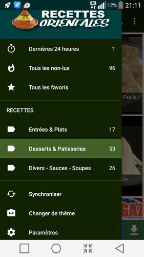 Recettes Orientales