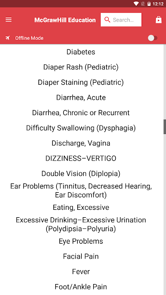 Common Symptom Guide