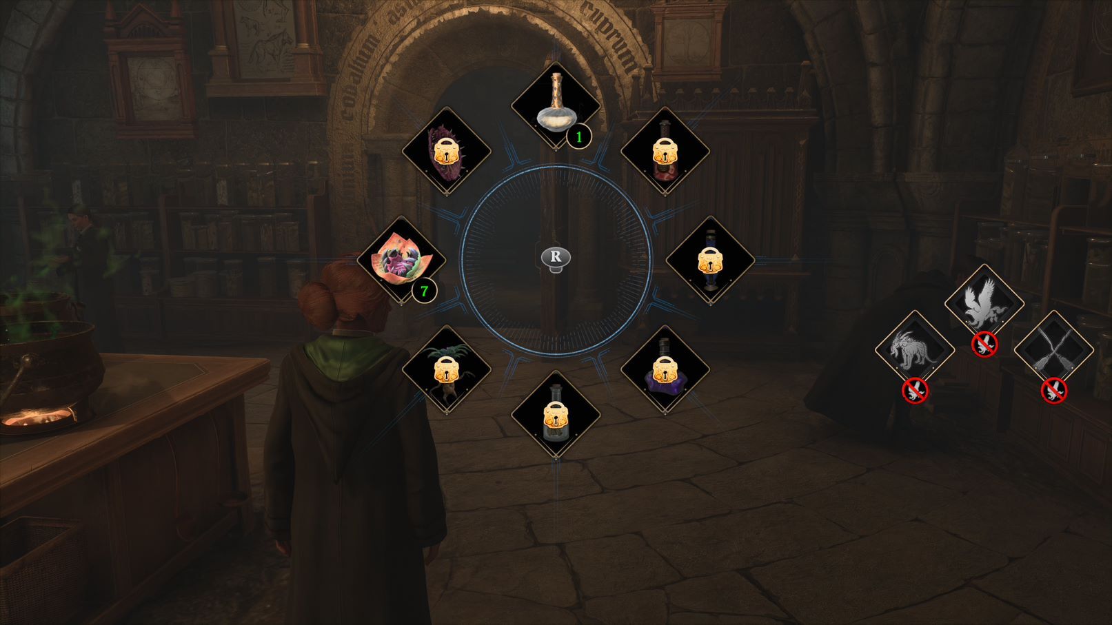 So rüsten und verwenden Sie Tränke im Erbe von Hogwarts