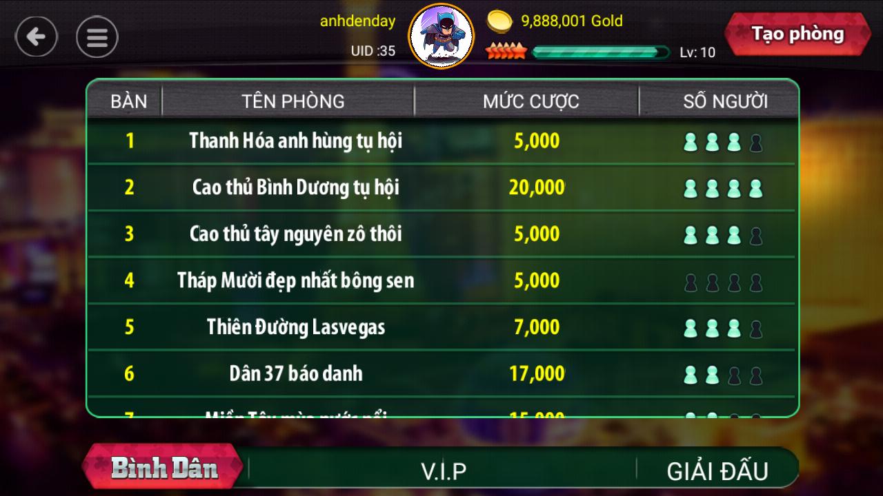 Gamedanhbai2017