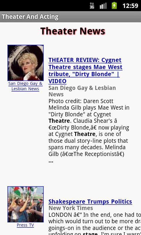Theater and Acting