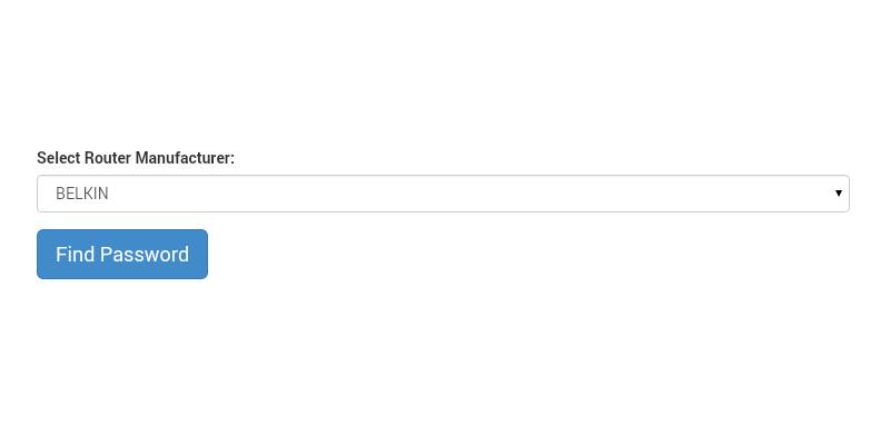 Wifi Router Password