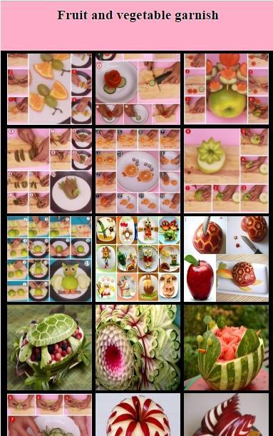 Fruit and Vegetable Garnish