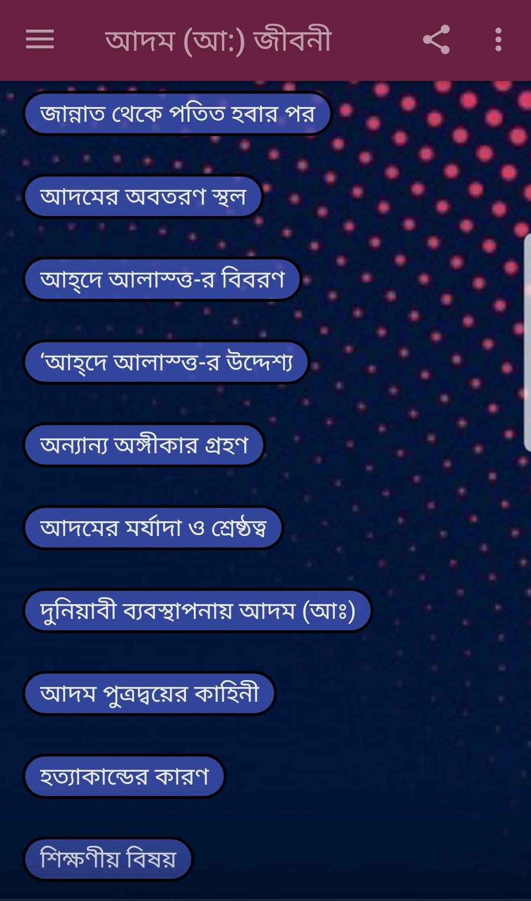 Bangla Hazrat Adam Jiboni Full