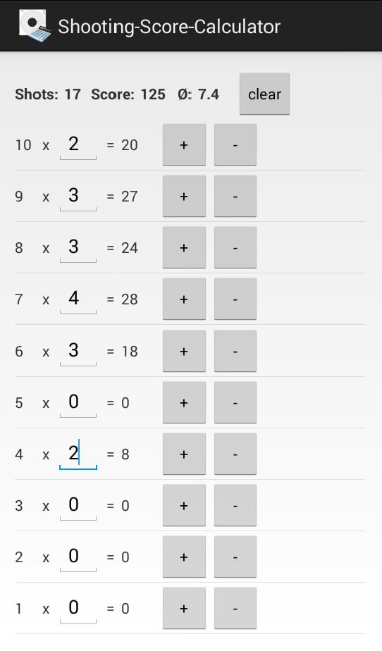 Shooting-Score-Calculator