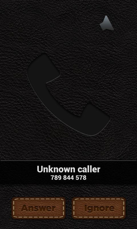Leather Theme - BIG! caller ID