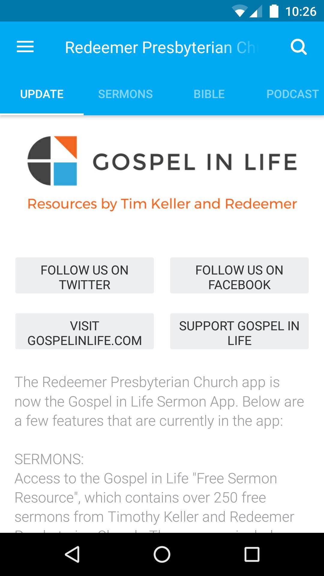Gospel in Life