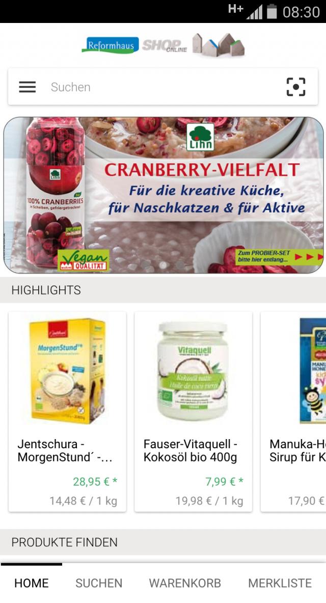 Reformhaus-Shop