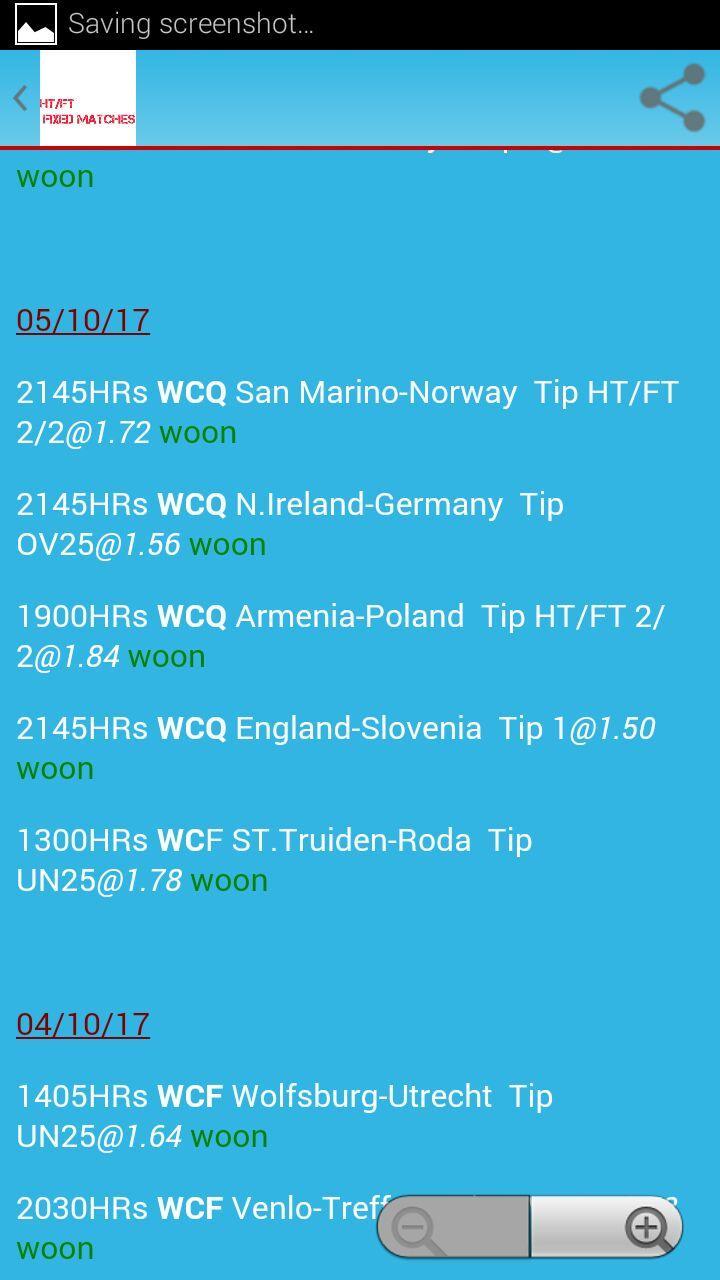 htft fixed odds