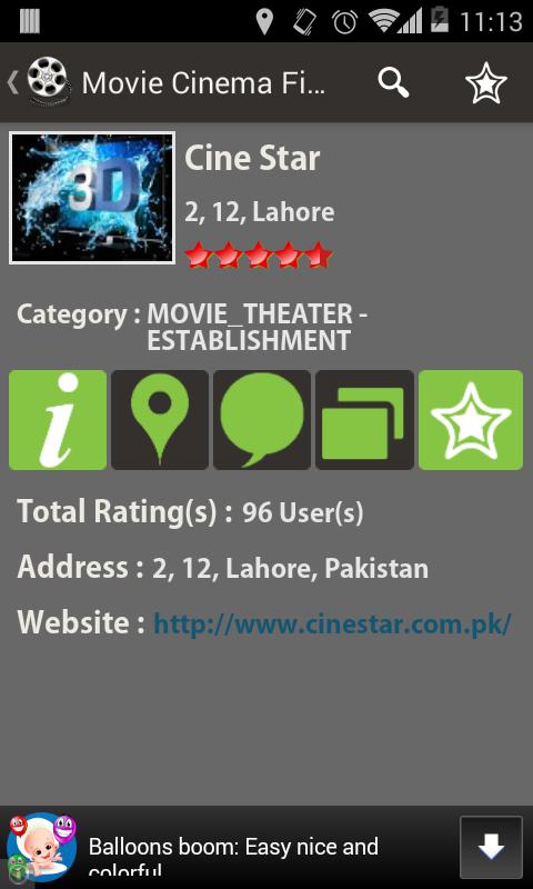 Movie Cinema Finder