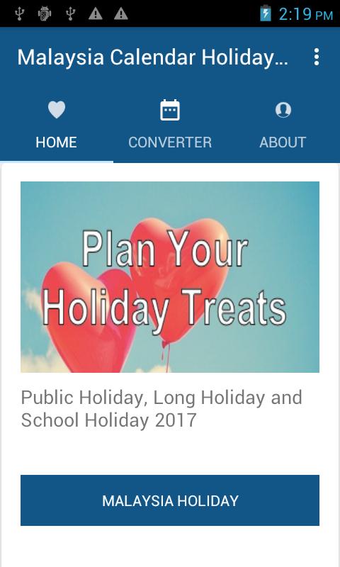 Malaysia Calendar Holiday 2017