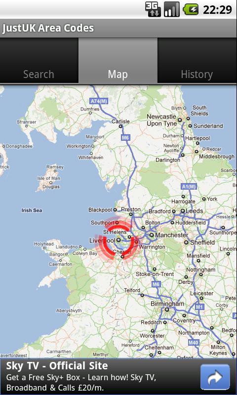 Just UK Area Codes