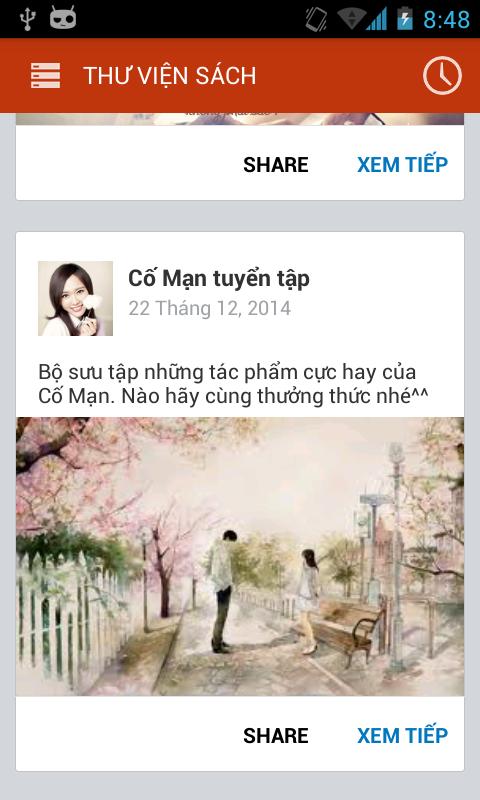 Thu vien tieu thuyet Tinh Yeu