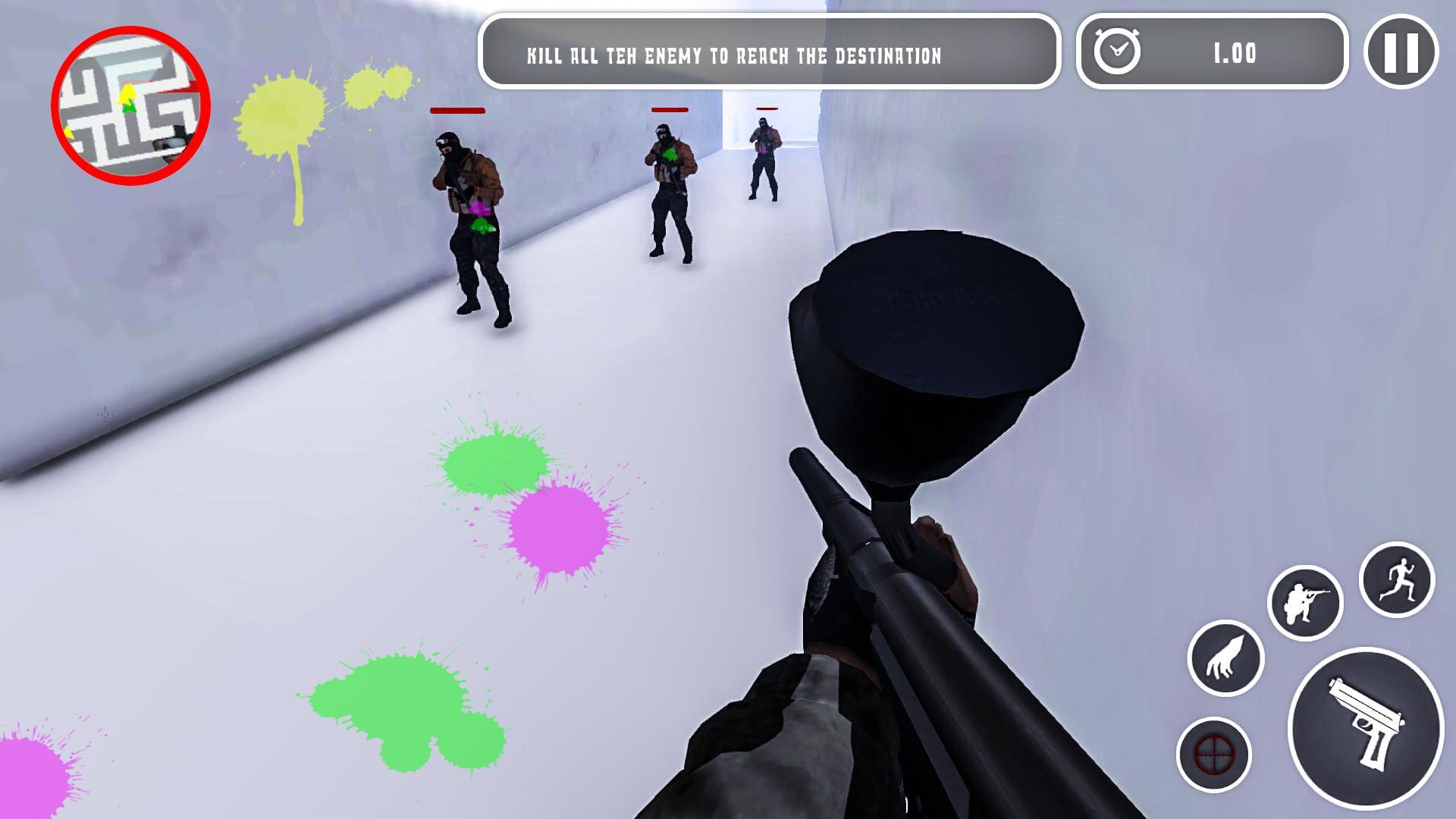 Paintball Maze Shooter- Capture The Flag