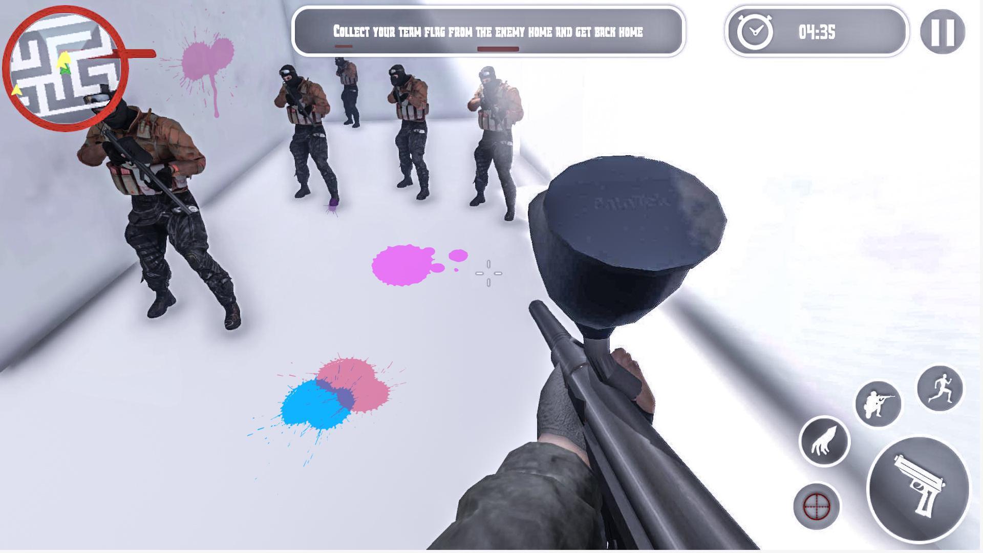 Paintball Maze Shooter- Capture The Flag