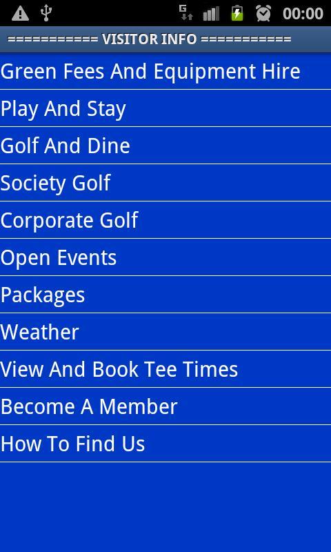 Pwllheli Golf Club App 2015