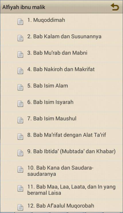 Matan Al-Fiyyah Ibnu Malik