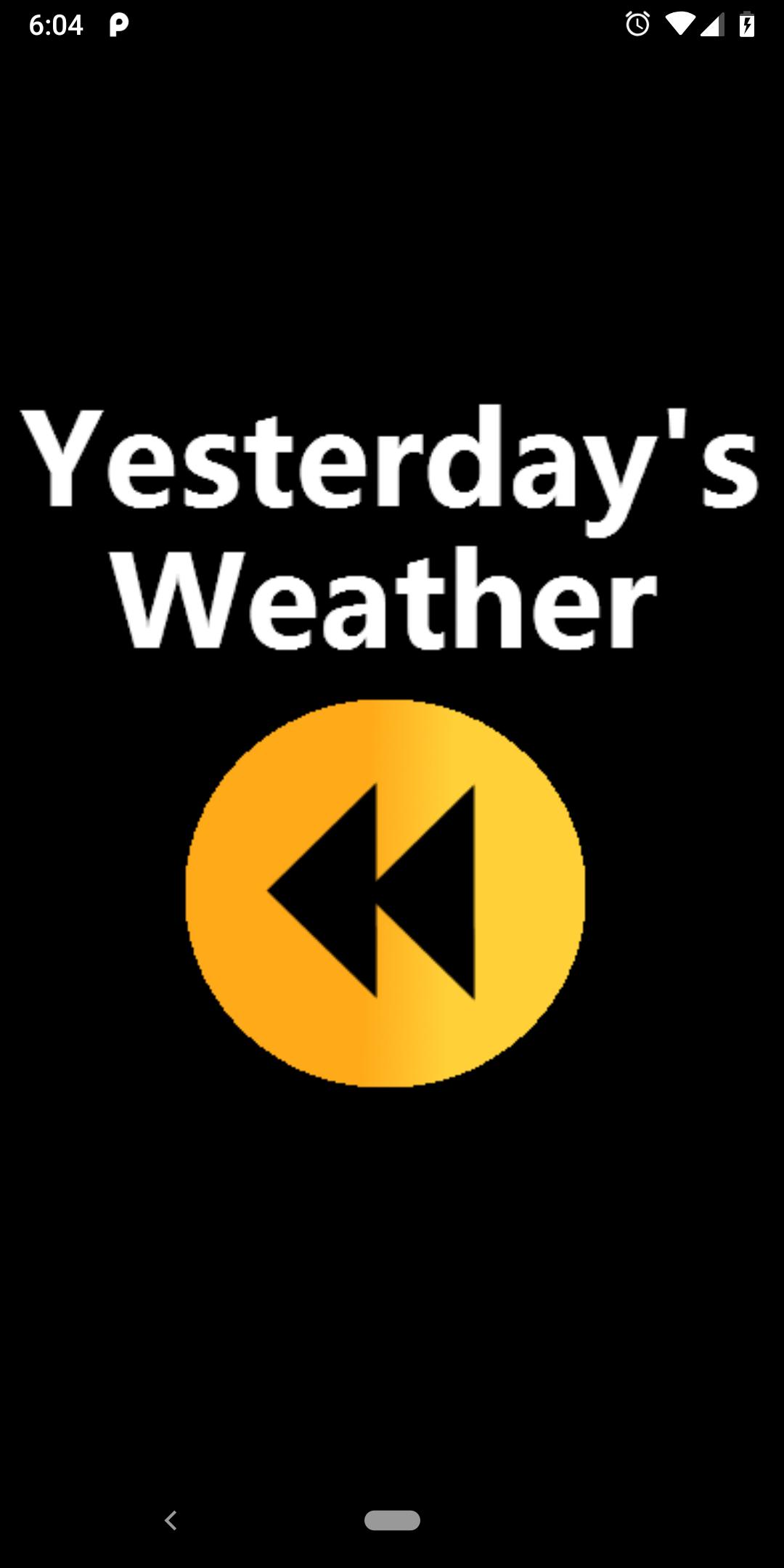Yesterday's Weather
