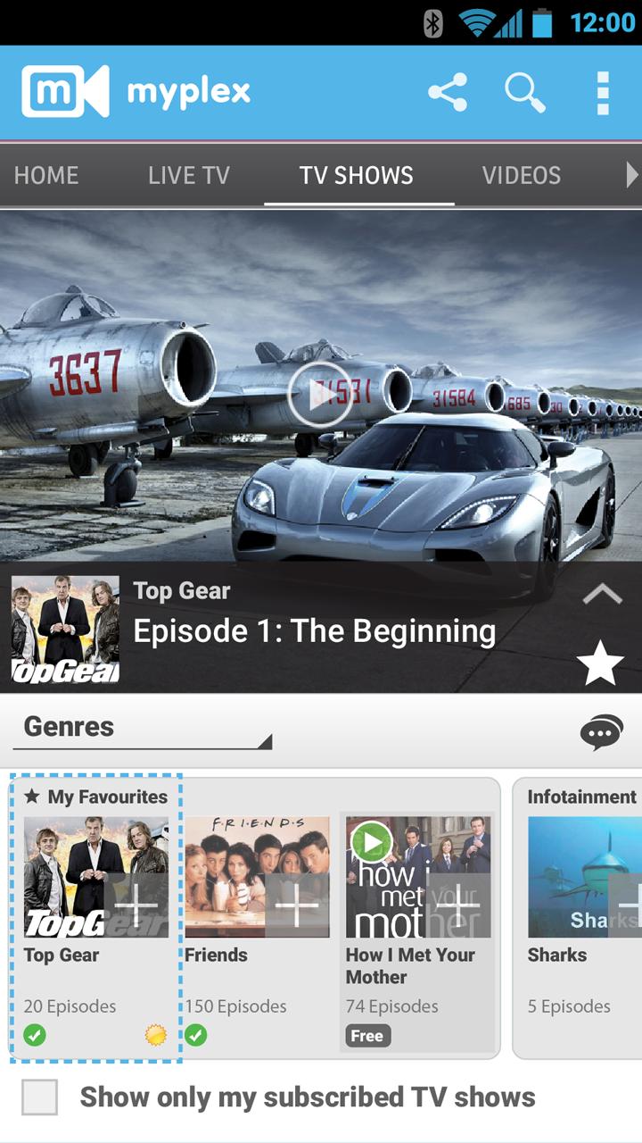 Myplex TV