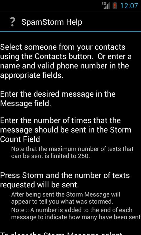 Spam Storm
