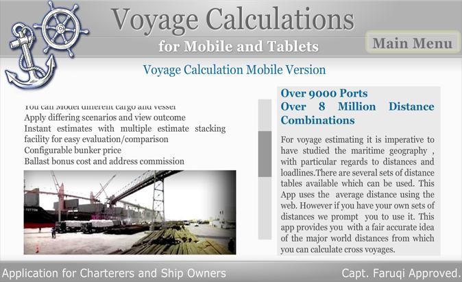 Voyage Calculation