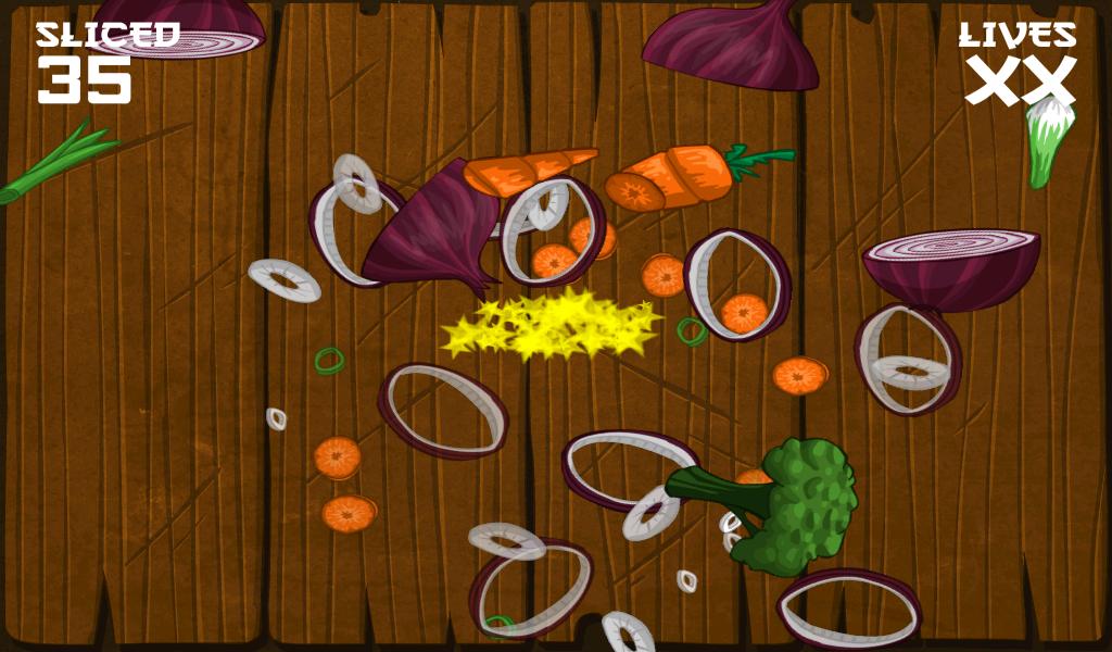 Veggie Ninja Slice!