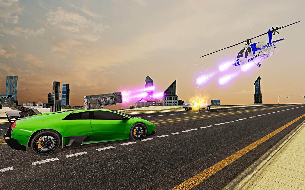 US Police Transform Robot Unicorn Horse Chase Game