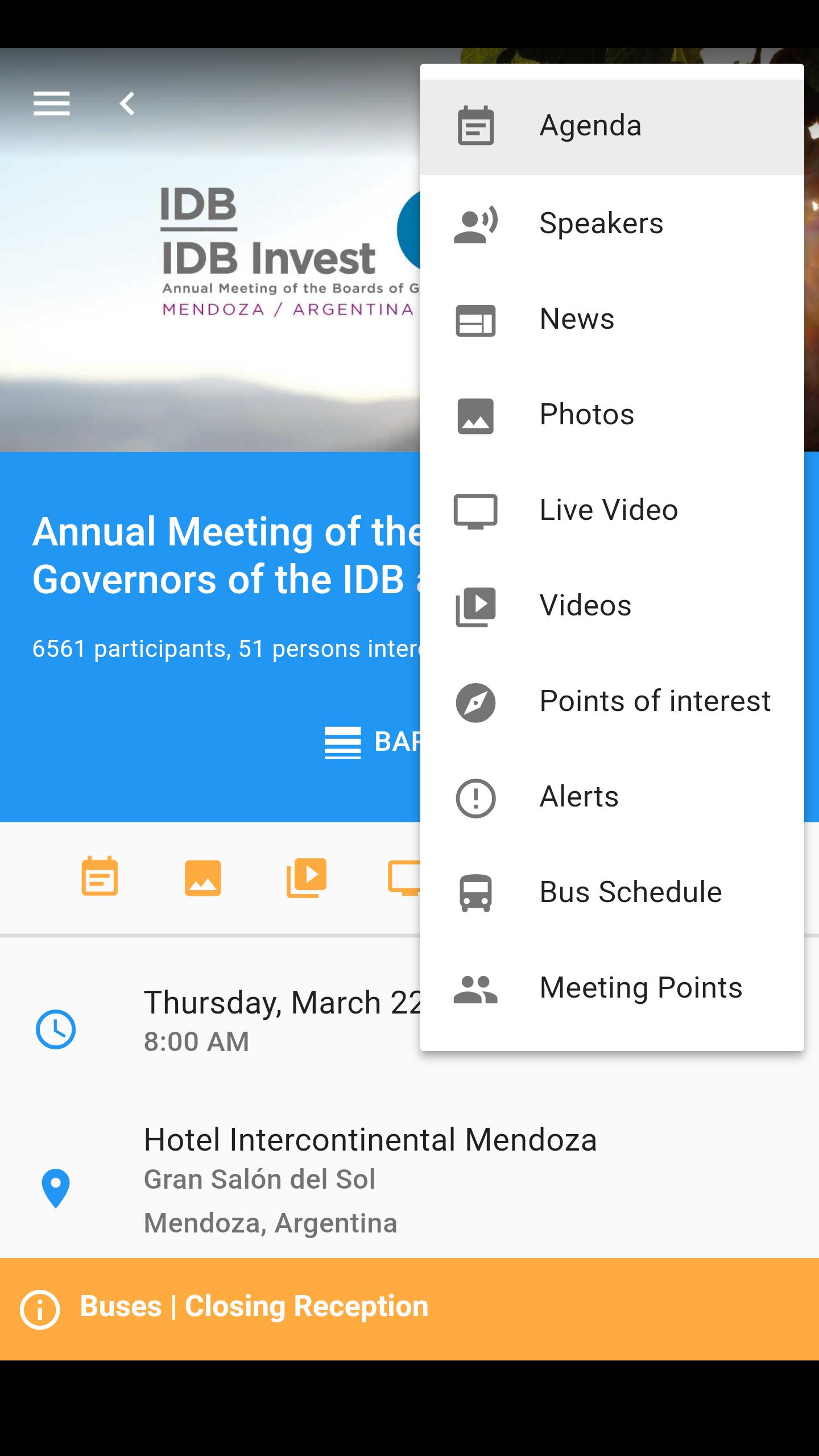IDB events
