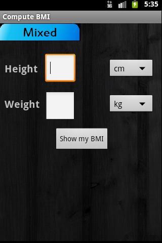 Ad Free BMI Calculator