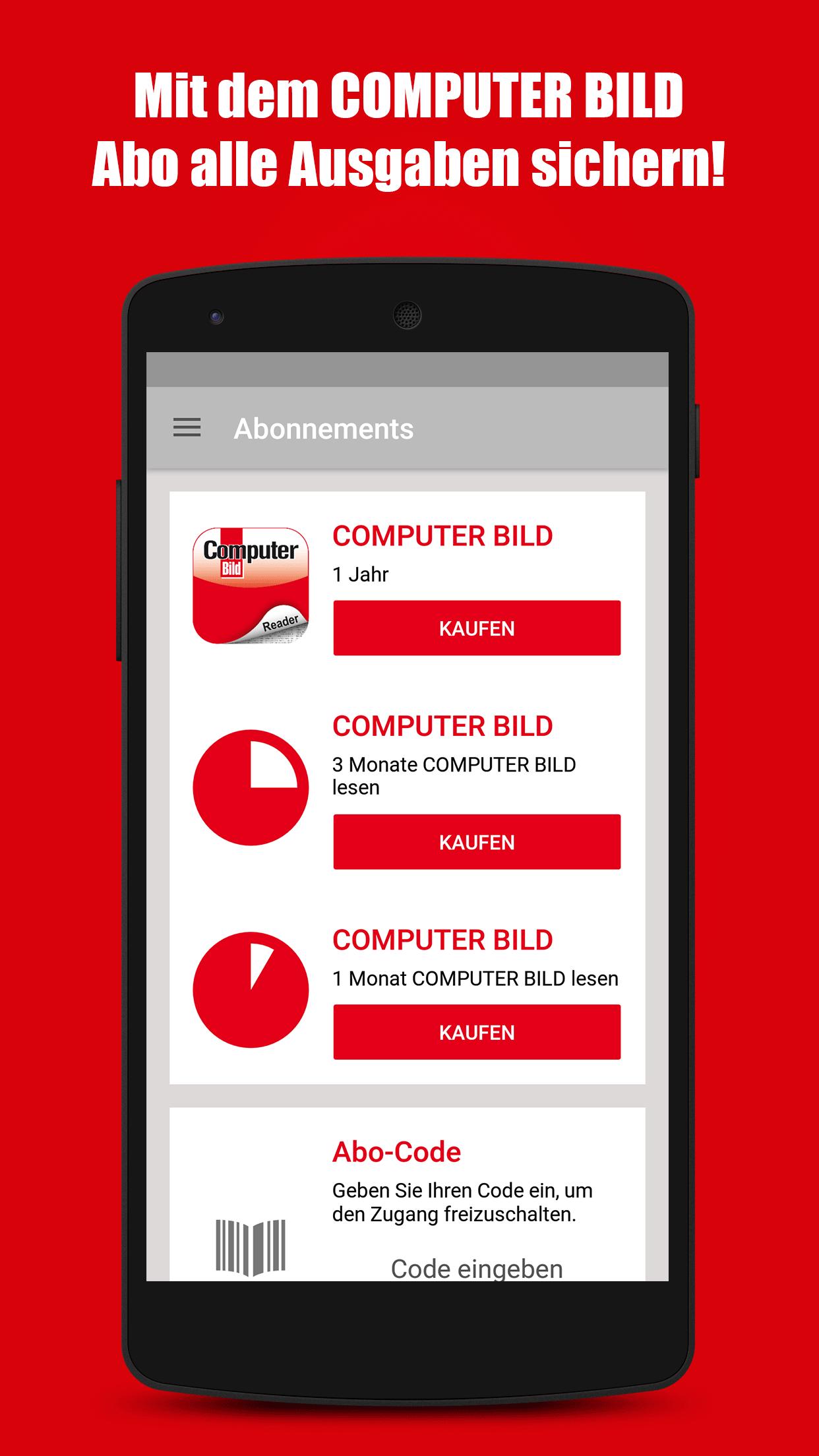 Reader COMPUTER BILD Magazin