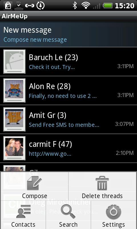 AirMeUp - Free SMS