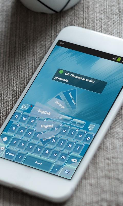 Blue lens flare Keyboard Skin