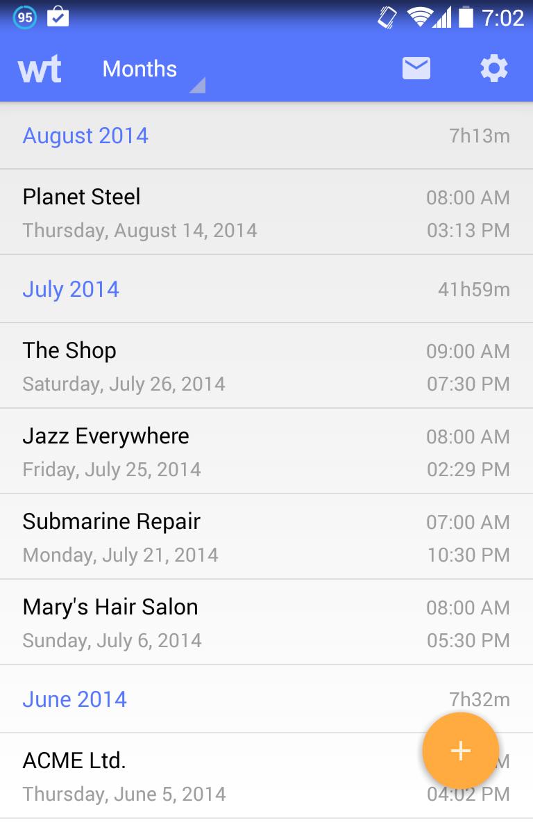Workplace Timesheet