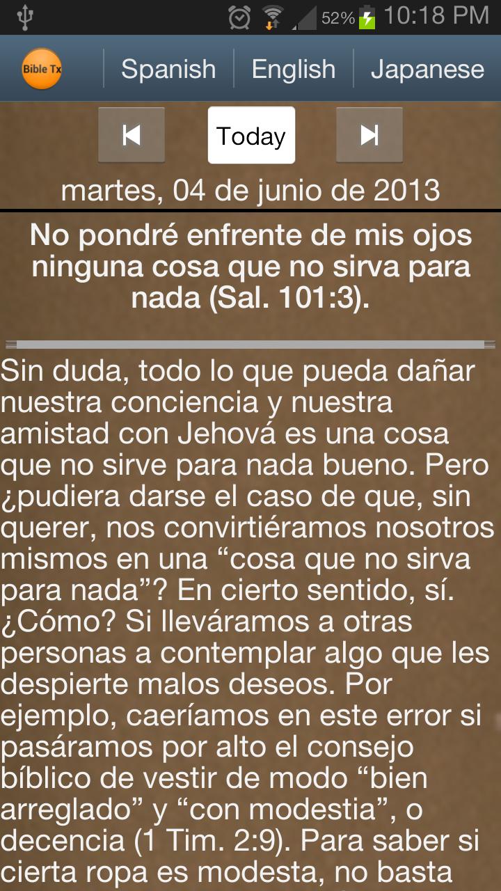 JW Daily Bible Text