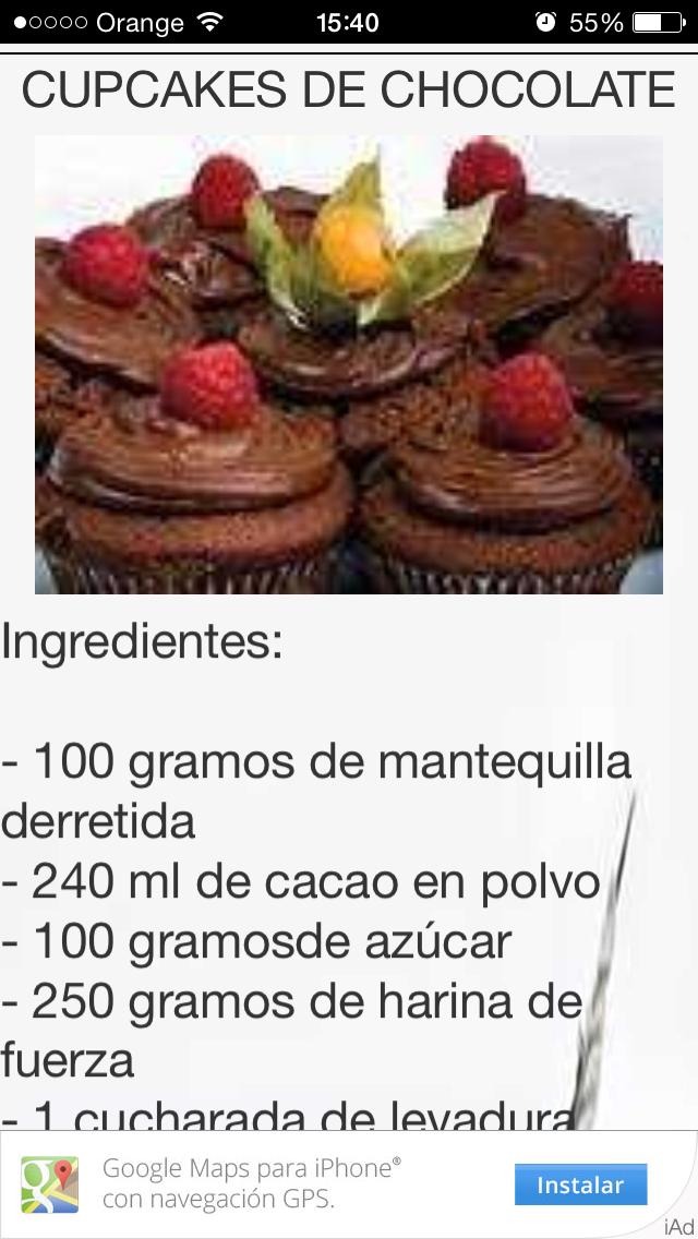 Recetas CupCakes