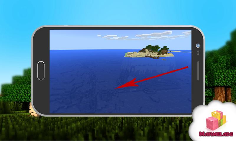 Map Underwater Land Atlantis MCPE