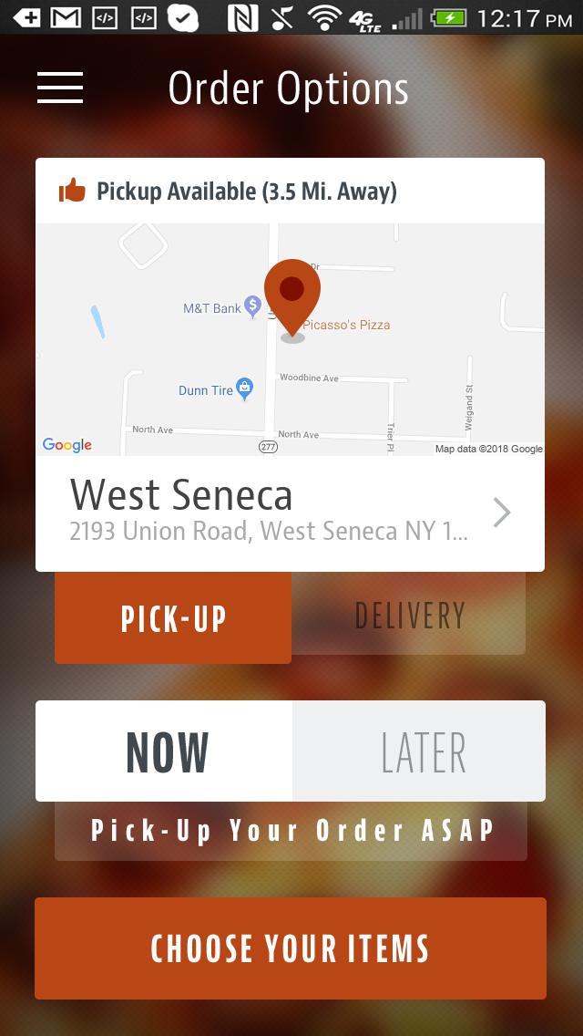 Picasso's Pizza To Go