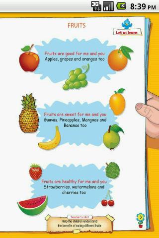 Fruits for LKG Kids