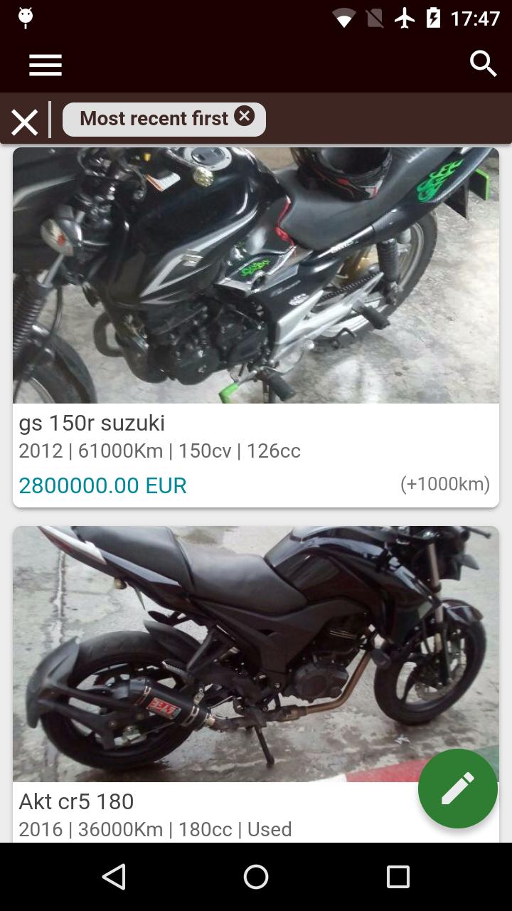 Second Hand Motorcycles