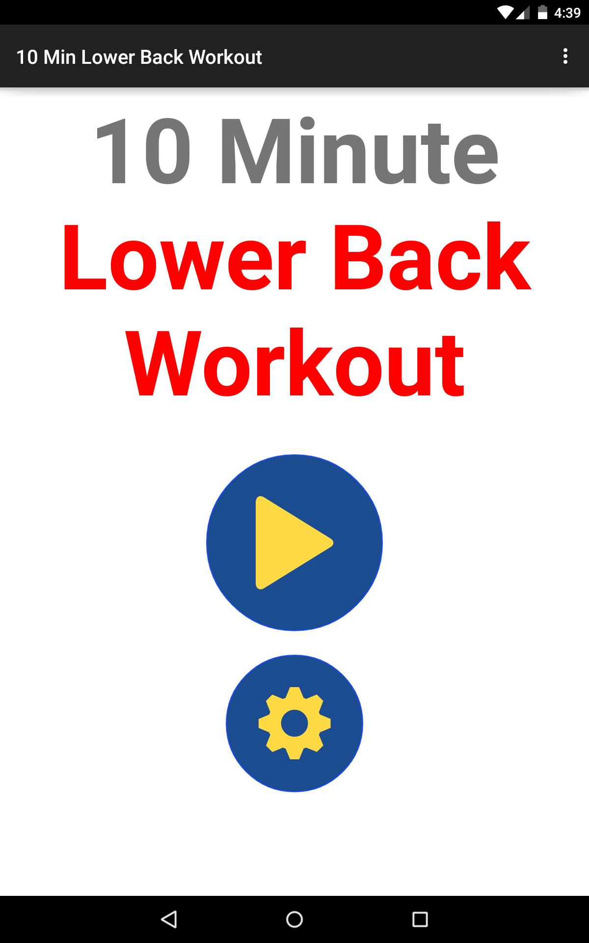 10 Min Lower Back Therapy