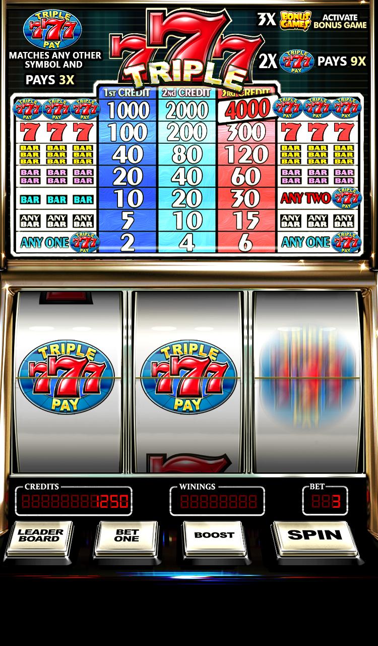 Classic Slot Triple Seven Free