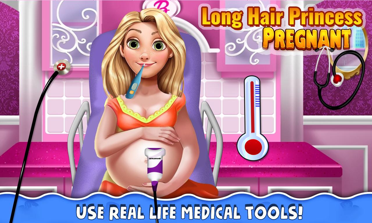 Long Hair Pregnant Mommy