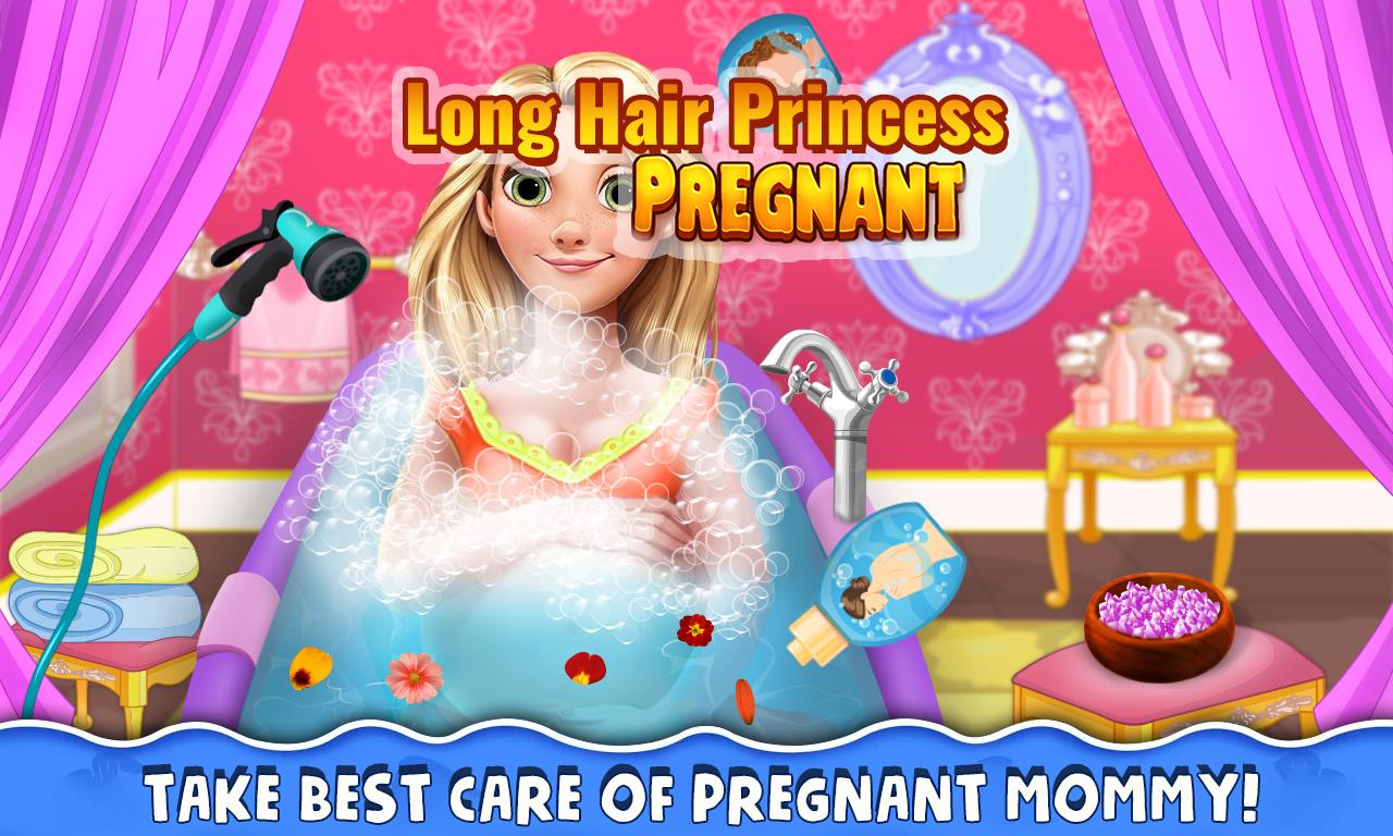 Long Hair Pregnant Mommy