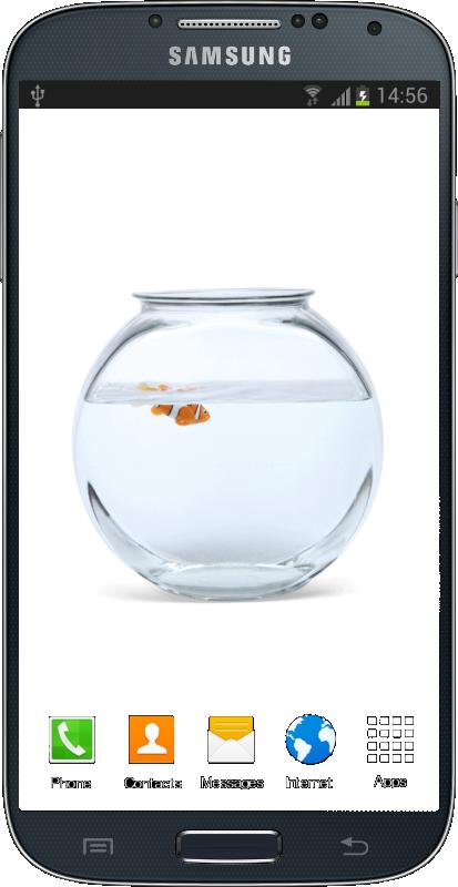 Golden FishBowl Live Wallpaper