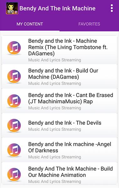 Bendy The Ink Machine - All New Music Lyrics