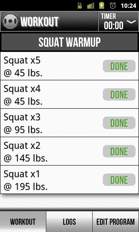 Strength Lite: Workout Log