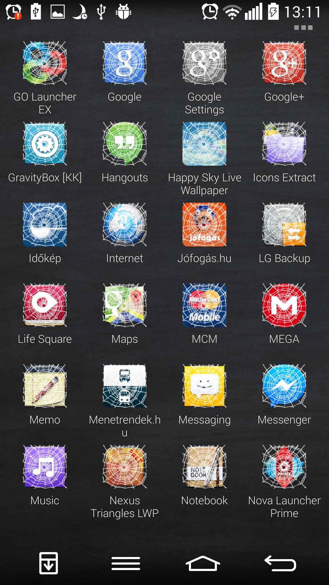 Spider Web lite Icon Pack