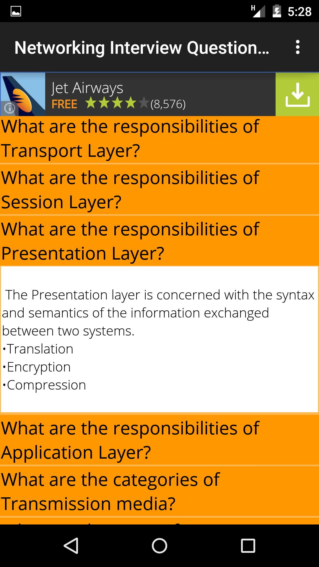 Networking Interview Questions