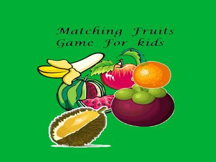 Matching Fruits Game For Kids